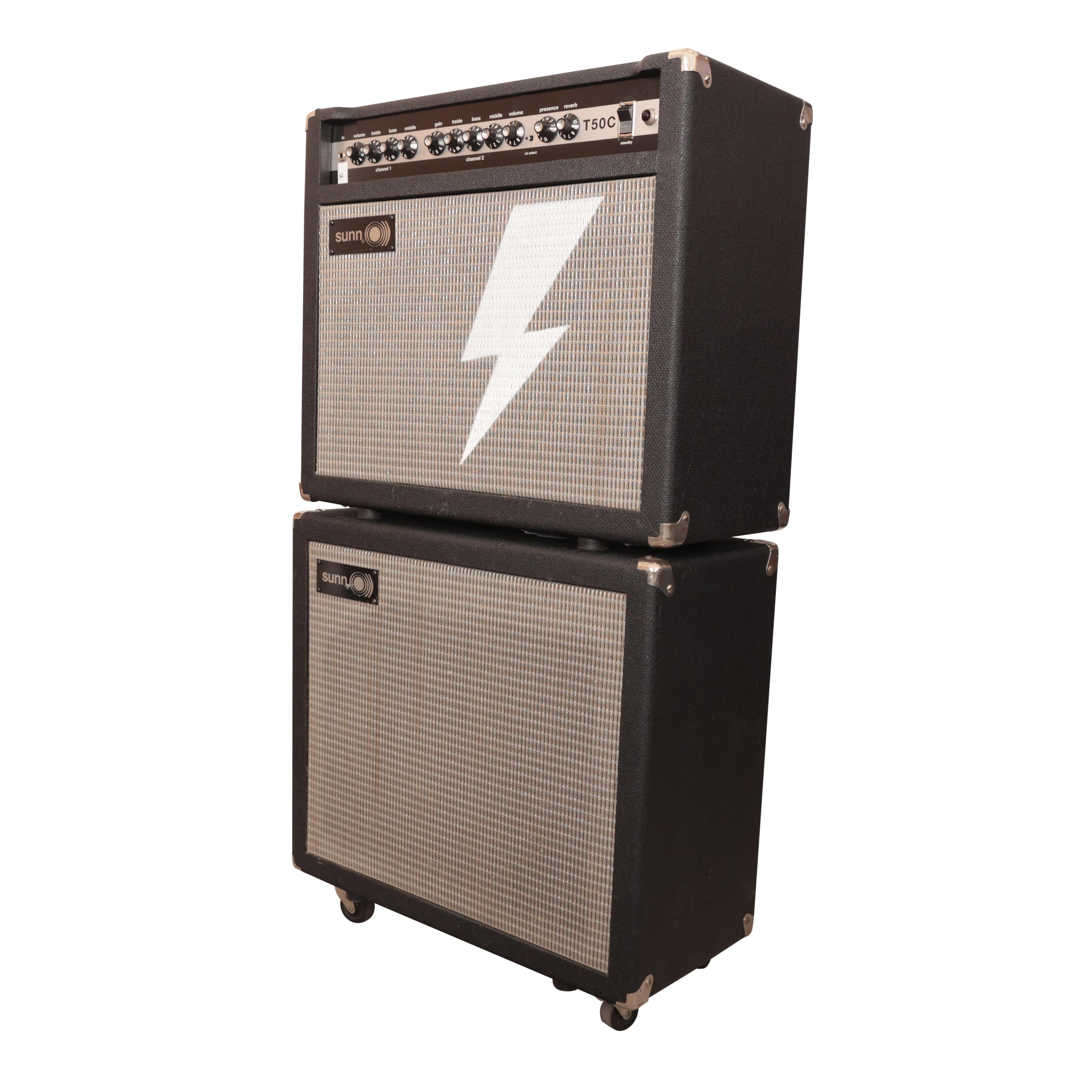Second Hand Sunn T50C Valve Guitar Combo with Extension Cab